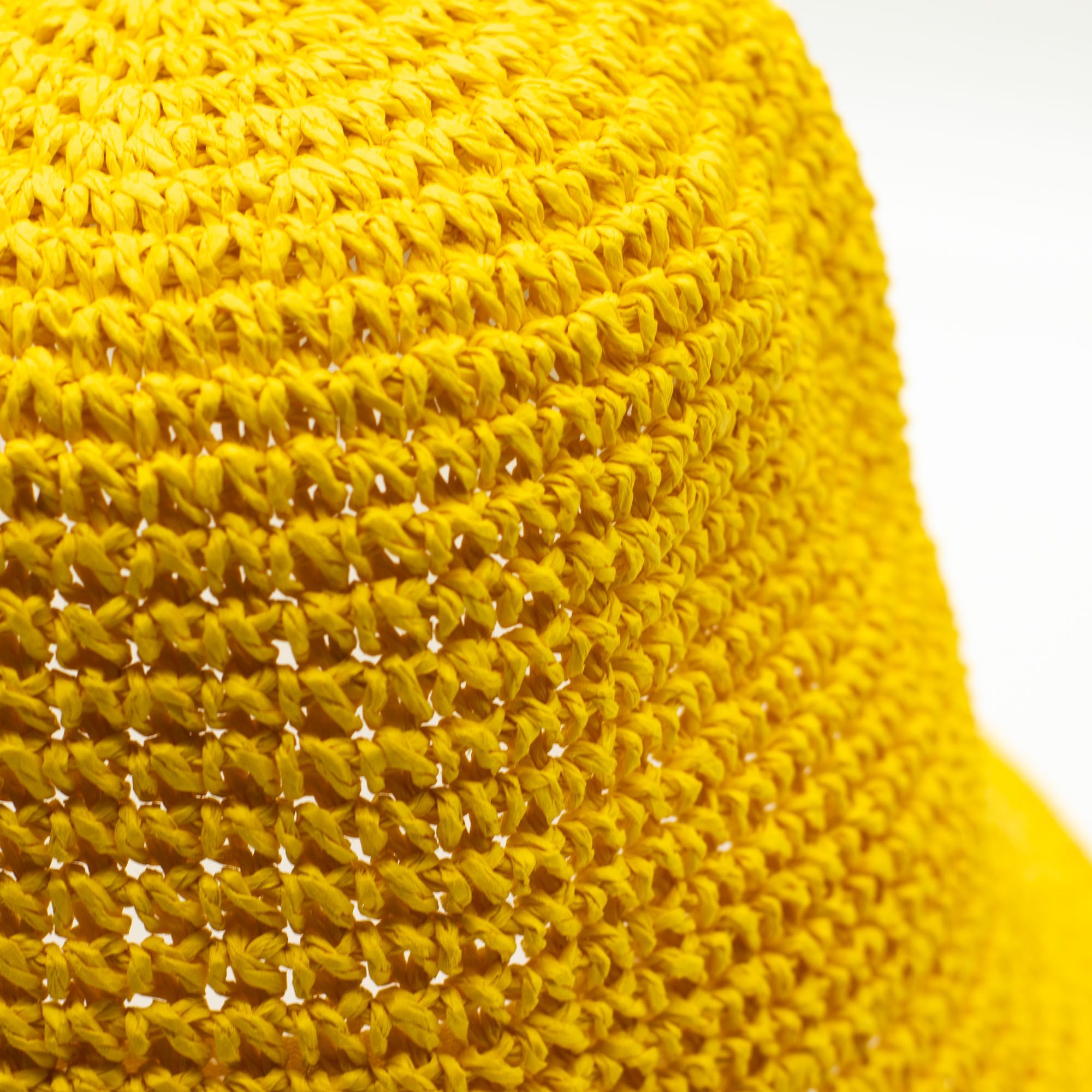 Nomad Sari Floppy Straw Sun Hat - Yellow